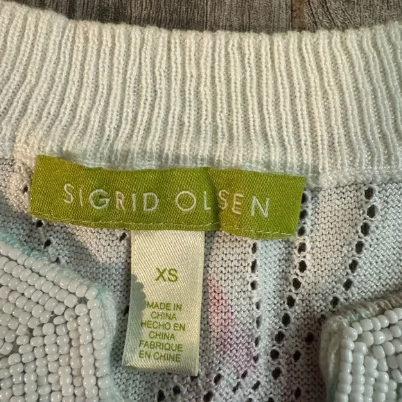 Sigrid Olsen Cream Knit Top - Picture 8 of 13